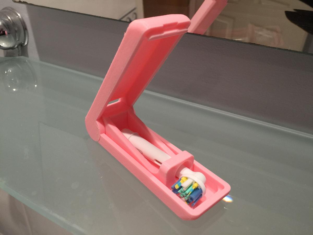 Estojo e Suporte para Cabeca de Escova de Dente