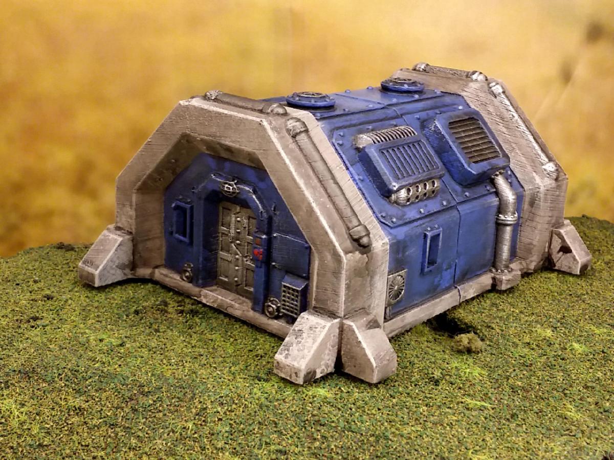 Bunker de quartel de ficcao cientifica 28mm