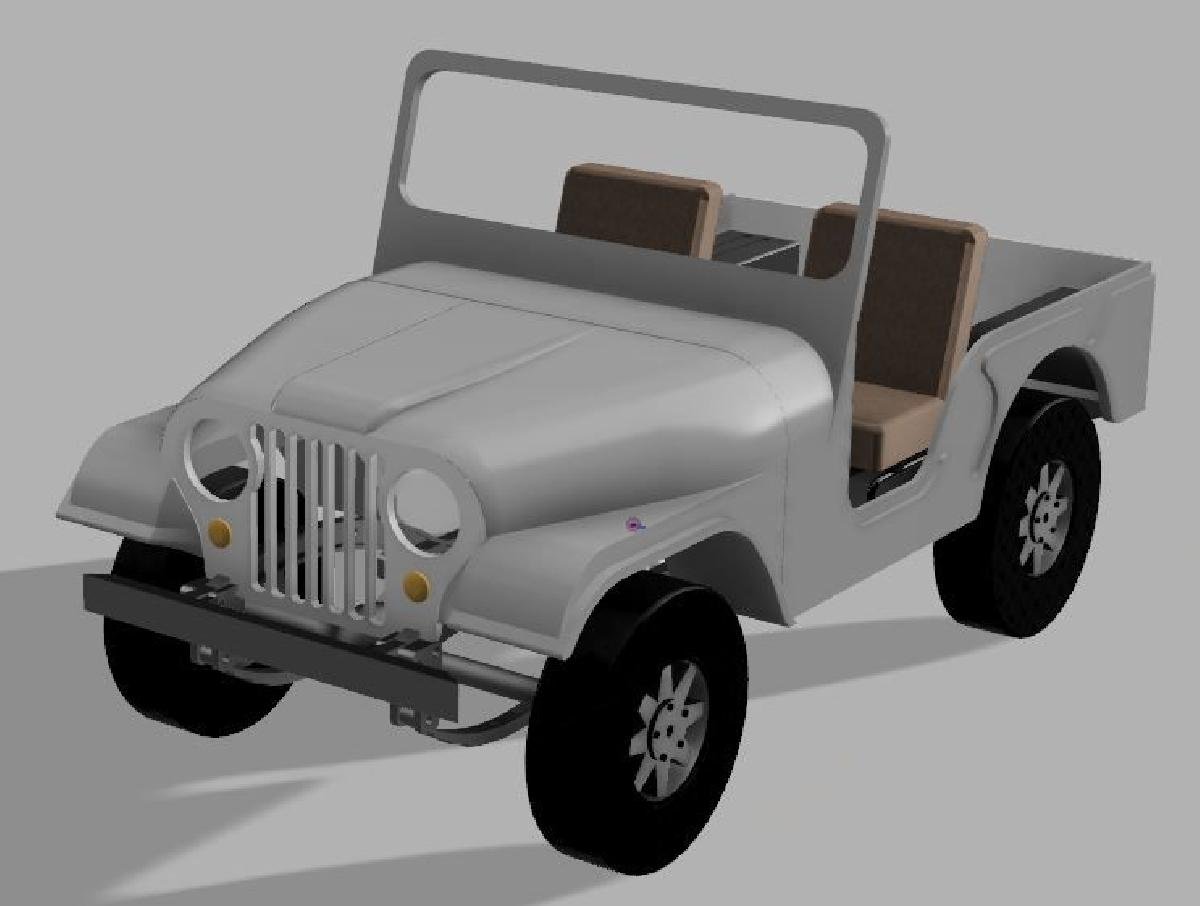 Jeep CJ 5 Corpo / Karosserie 1/10 para chassi SCX10