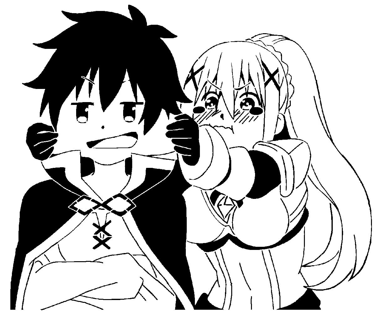 Escuridao e estencil de Kazuma