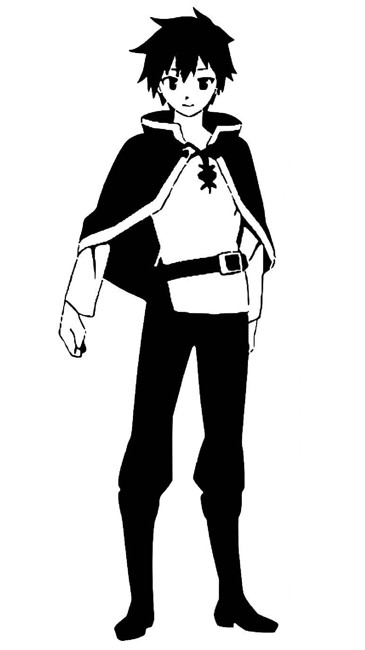 Estencil de Satou Kazuma