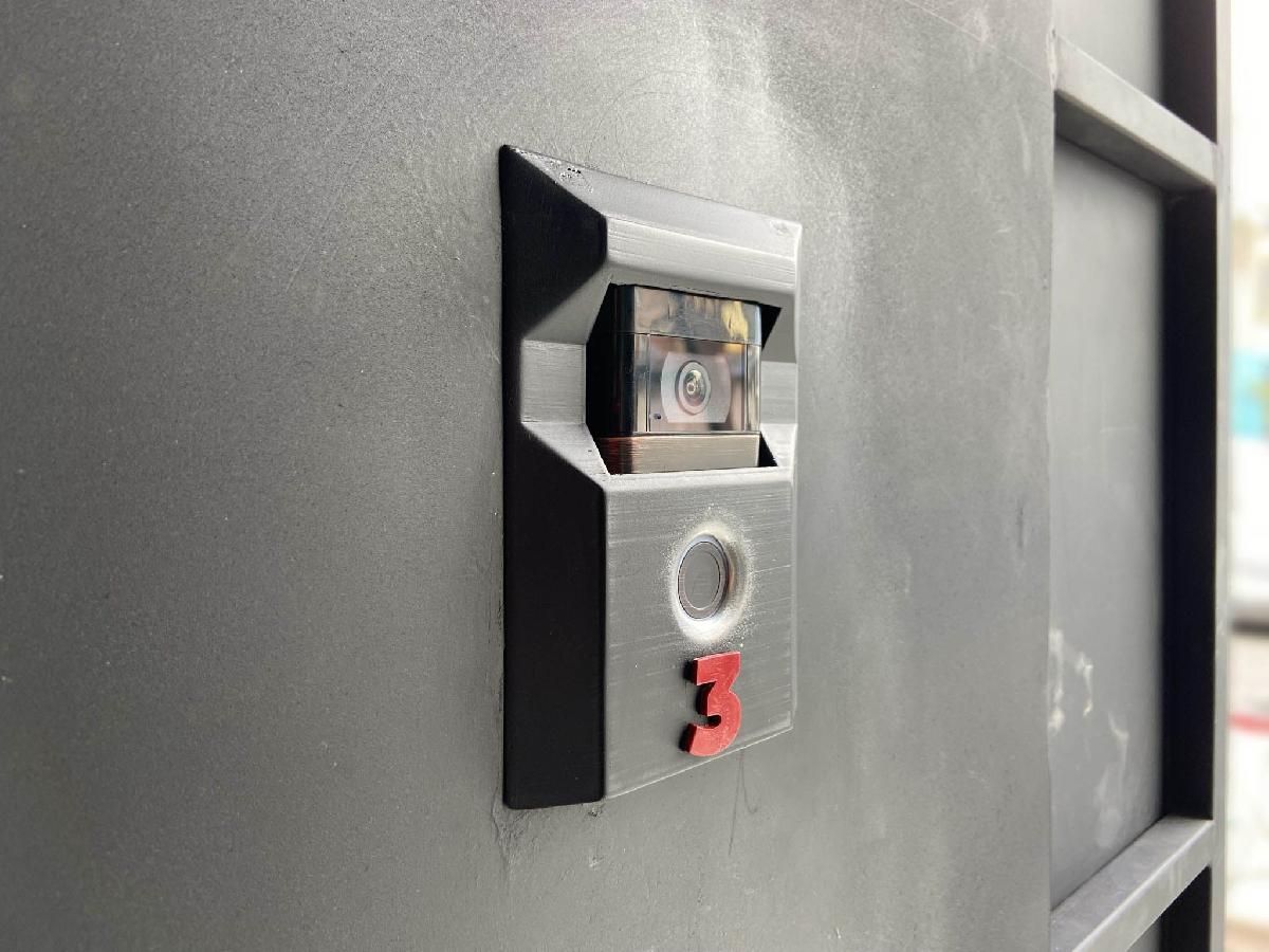 Capa para campainha Ring Doorbell 2 de aluminio fino