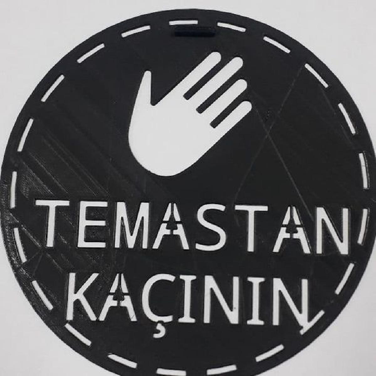 TEMASTAN KACININ AVISO DE COVID 19 SPRAY AVISOS EM IMPRESSAO