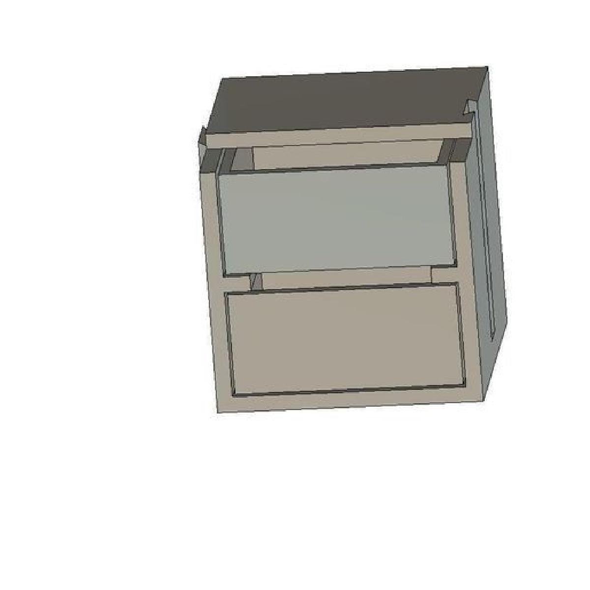 gavetas, recipiente combinado 5x5 cm