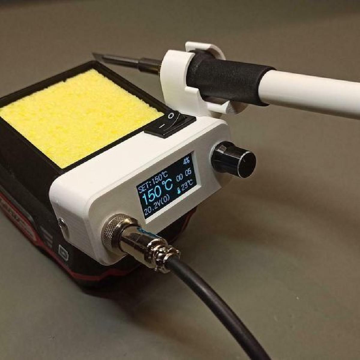 Estacao de Soldagem Portatil Parkside X20V Team KSGER STM32 OLED T12