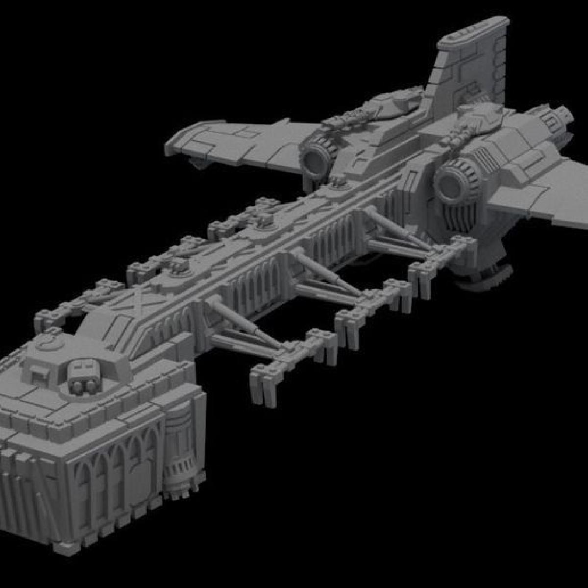 Transportador de Tanque Orbital em Escala 1/4" para Exercitos Humanos Aprimorados