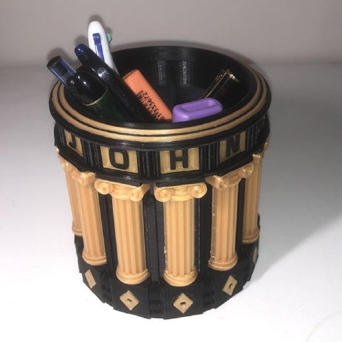 copo de lapis grego antigo personalizavel