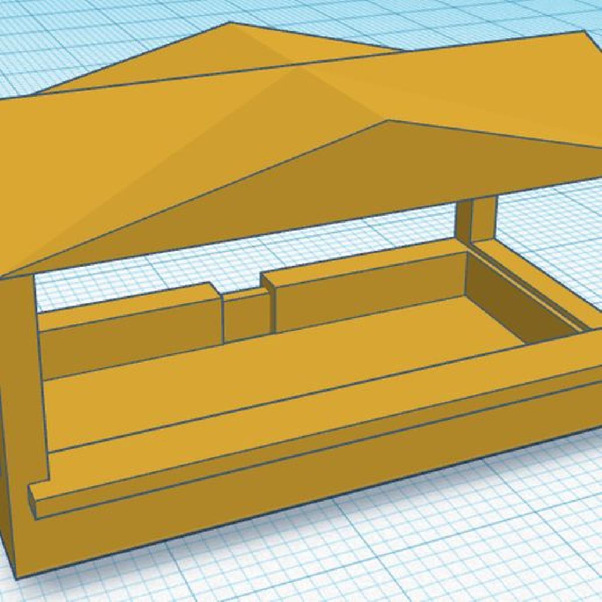 Balcao de Carnaval em Escala N