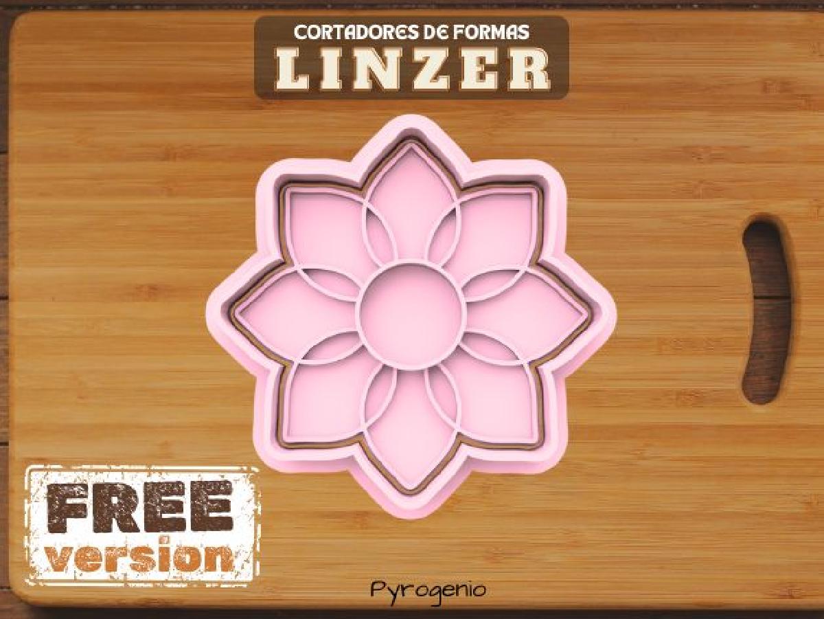 Cortador de Biscoito de Flor Linzer