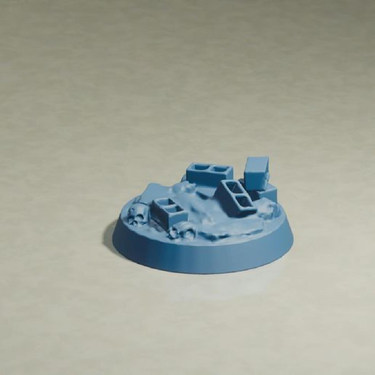 Base de destrocos para miniaturas   Wargames