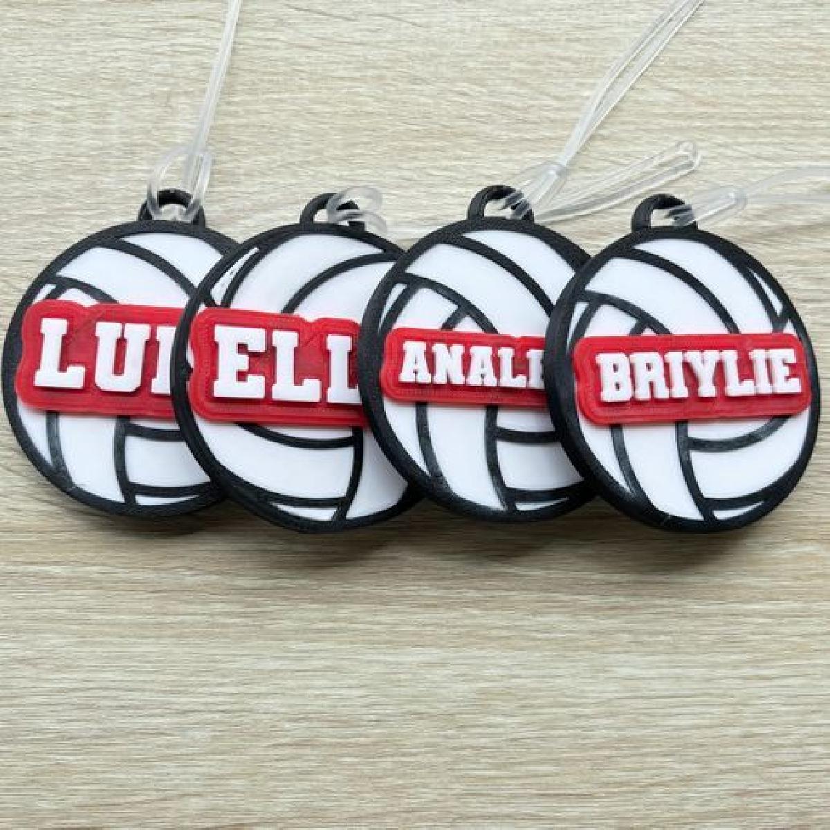 Etiqueta de Bolsa de Voleibol, ⚠️ (PERSONALIZAVEL COM LINK NA DESCRICAO)