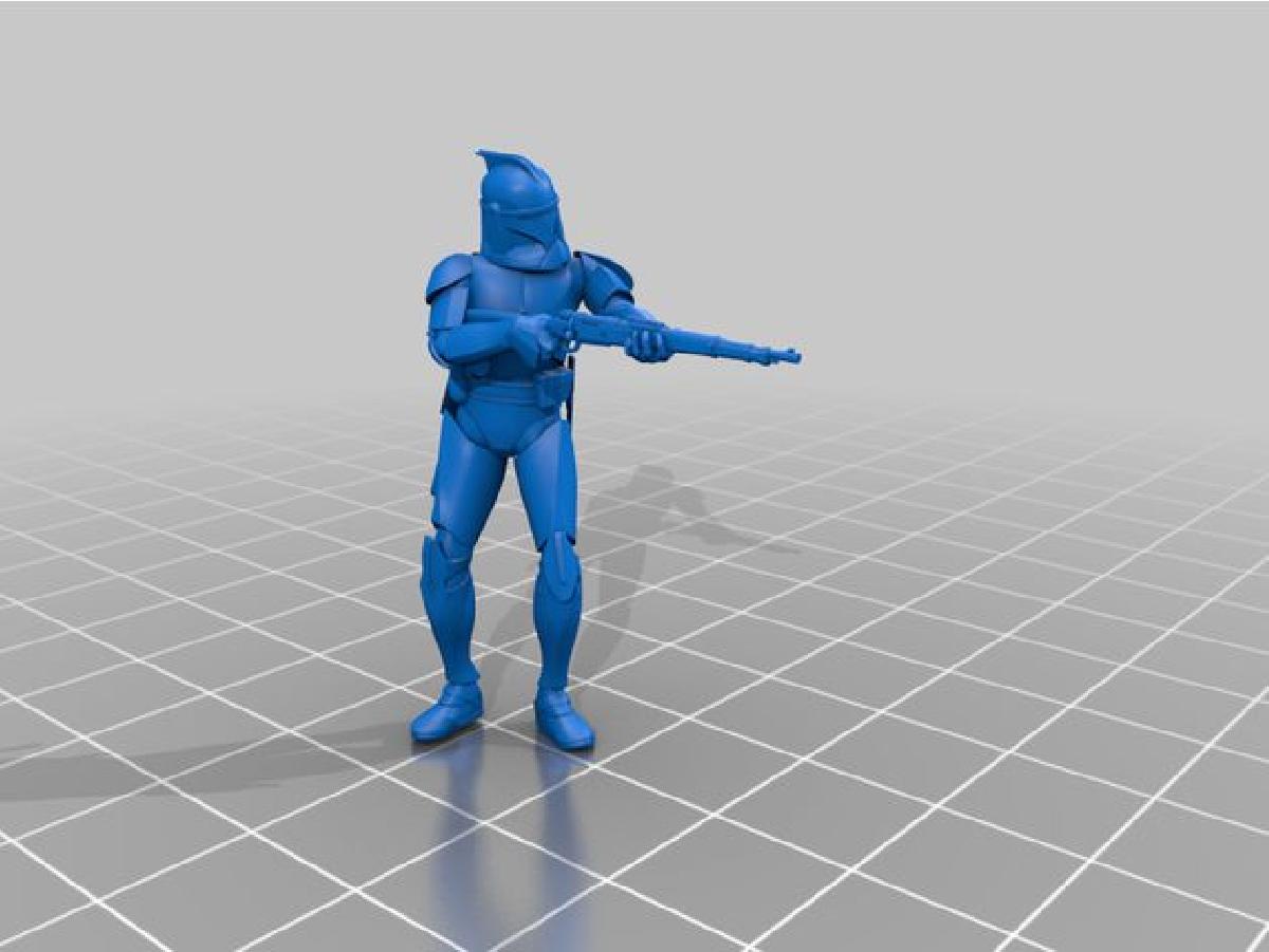 Clone trooper com equipamento alemao