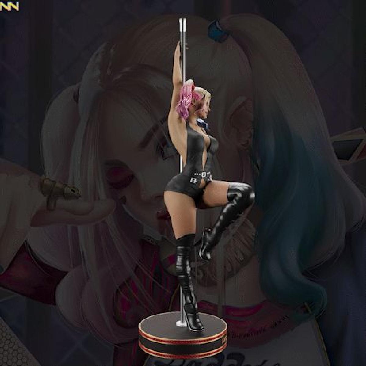 Versao Harley Quinn Stripper   Modelo Raro Colecionavel