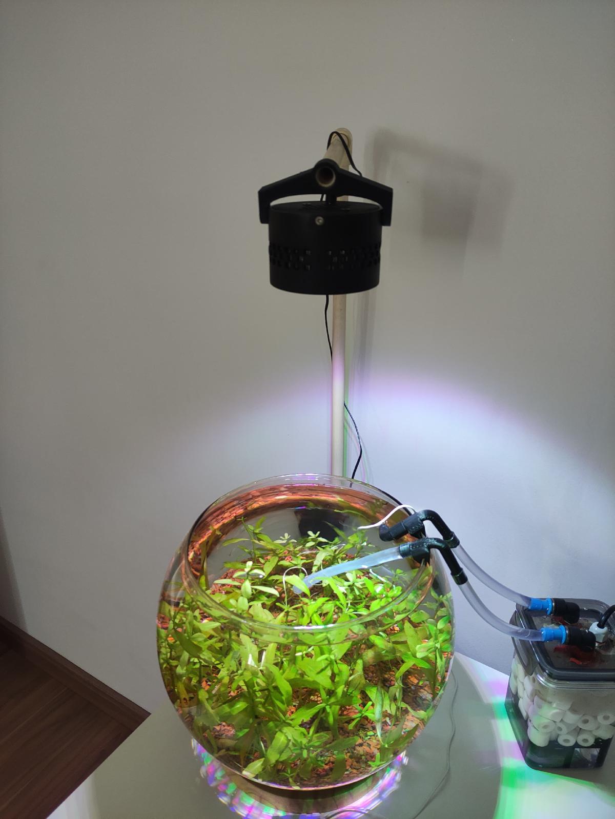 Luminaria 18w para aquario plantado/marinho