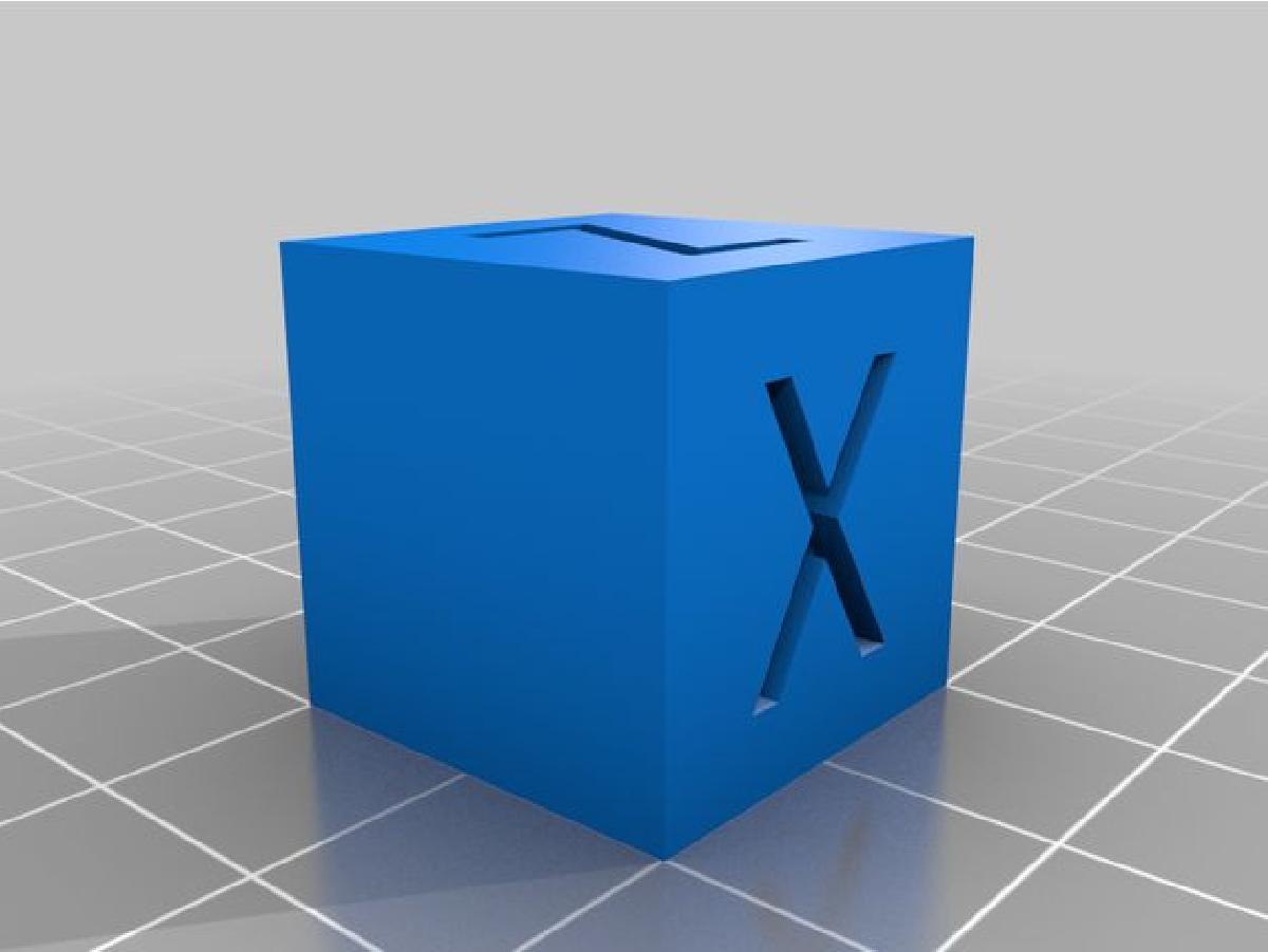 Cubo de calibracao XYZ