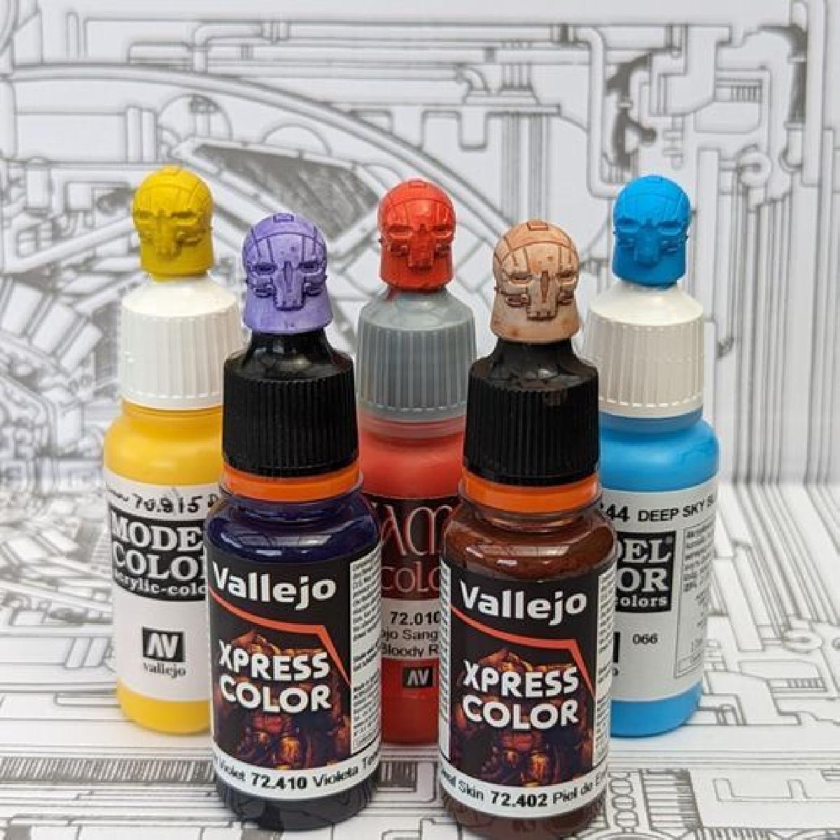 Amostra de Pintura Atlas Skull para Army Painter e Tintas Vallejo   Pre suportada