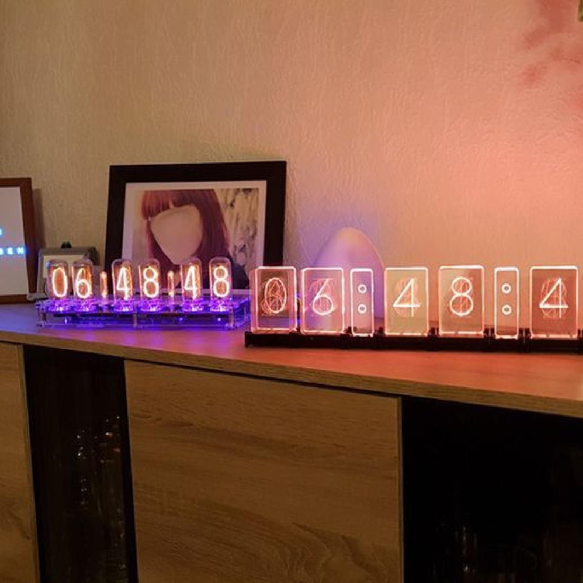 Relogio Lixie com dois pontos e ESP8266 (ESP 12E)