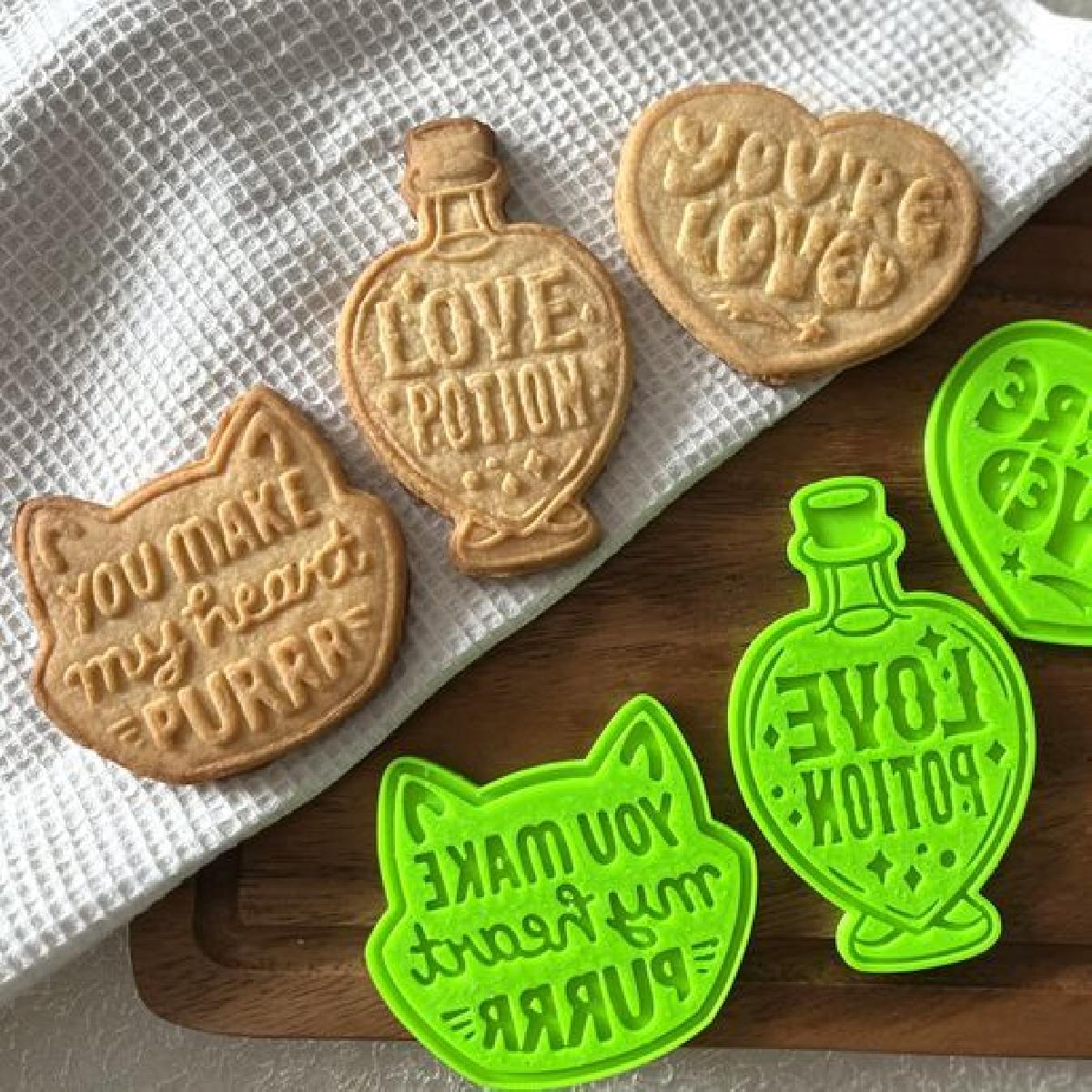 Cortadores de biscoitos do Dia dos Namorados