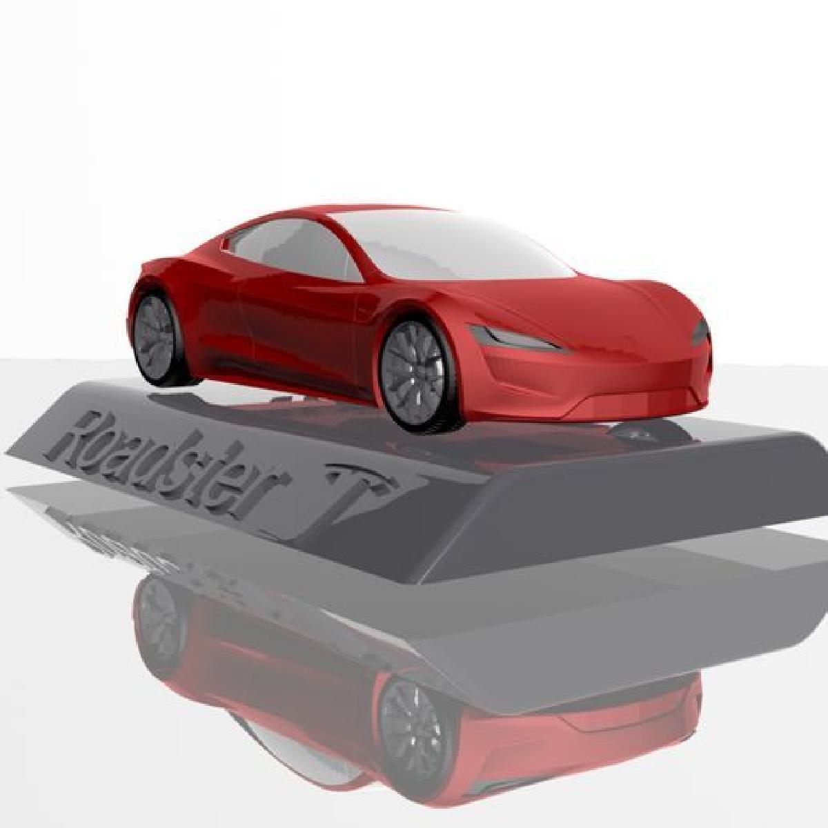 Tesla Roadster 2020 MODELO 3D PARA IMPRESSAO 3D ARQUIVOS STL