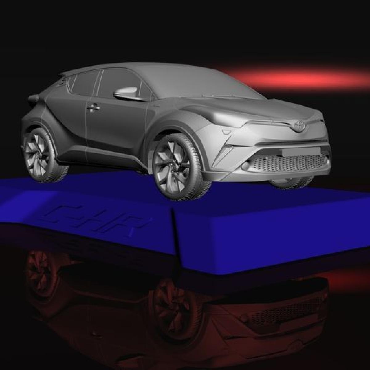 MODELO 3D TOYOTA C HR 2017 PARA IMPRESSAO 3D ARQUIVOS STL