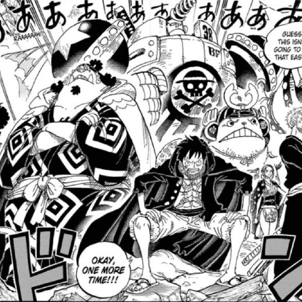 Impressao Colorida do Manga One Piece Tripulacao de Chapeu de Palha em Wano