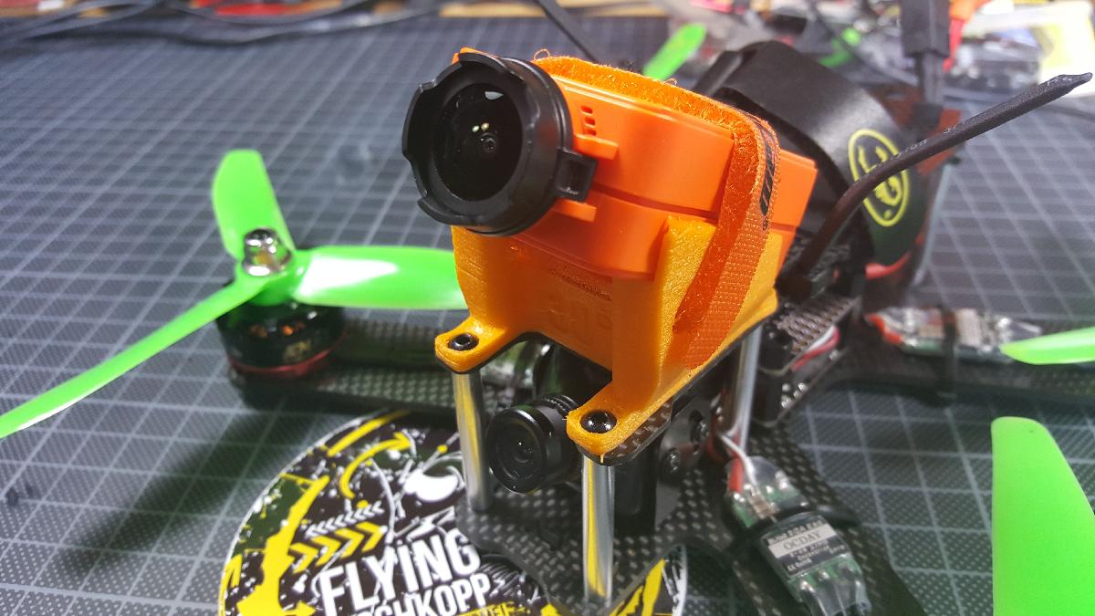 RunCam 2 // Suporte de Camera HD de 30° para Dubai 210 // Lisam 210 // QAV 210