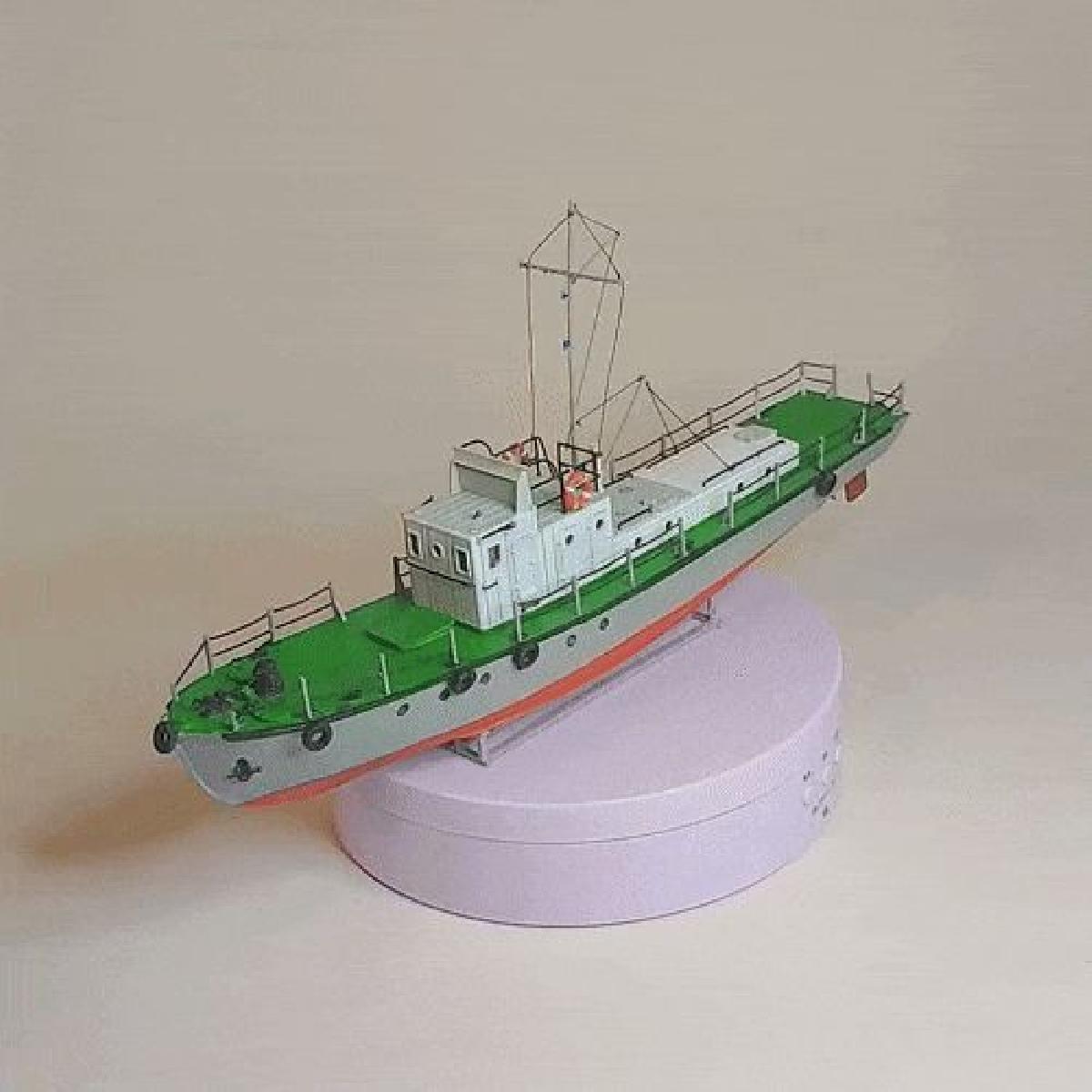 Projeto de barco fluvial 376 "Yaroslavets", escala HO