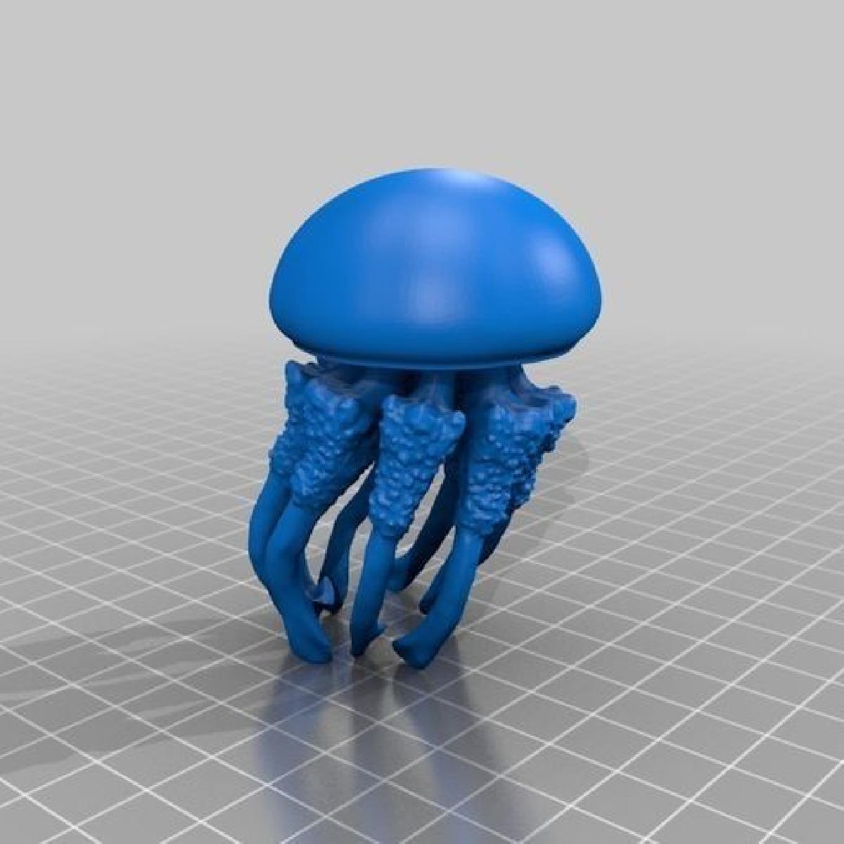 Dados 3D de agua viva (Jellyfish)