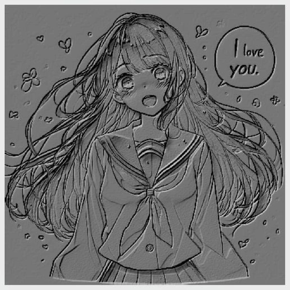 Donzela de Anime Encantadora: Arte Delicada em 2D