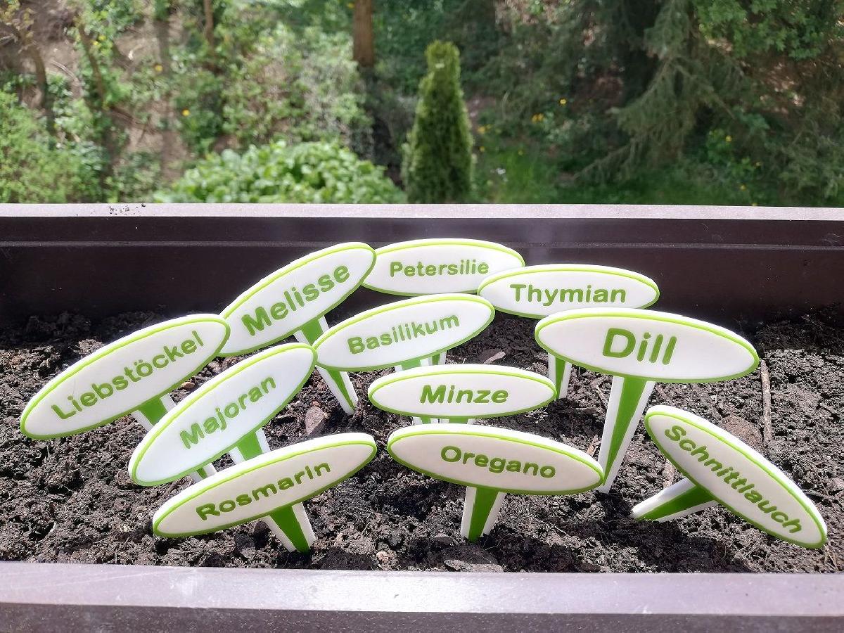 Placas de Ervas / Legumes de Jardim [alemao]