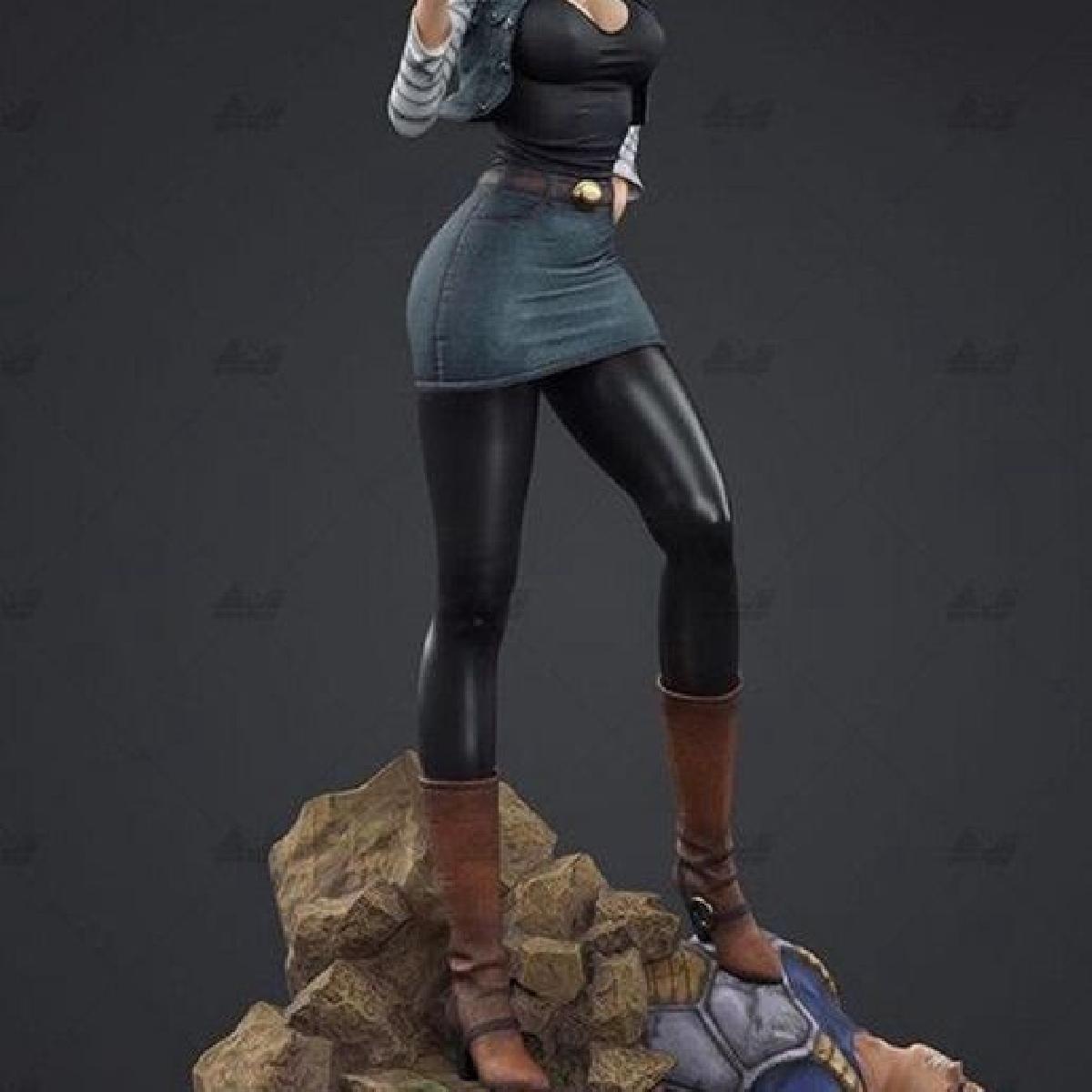 DBZ Android 18 Vegeta Diorama modelo 3D
