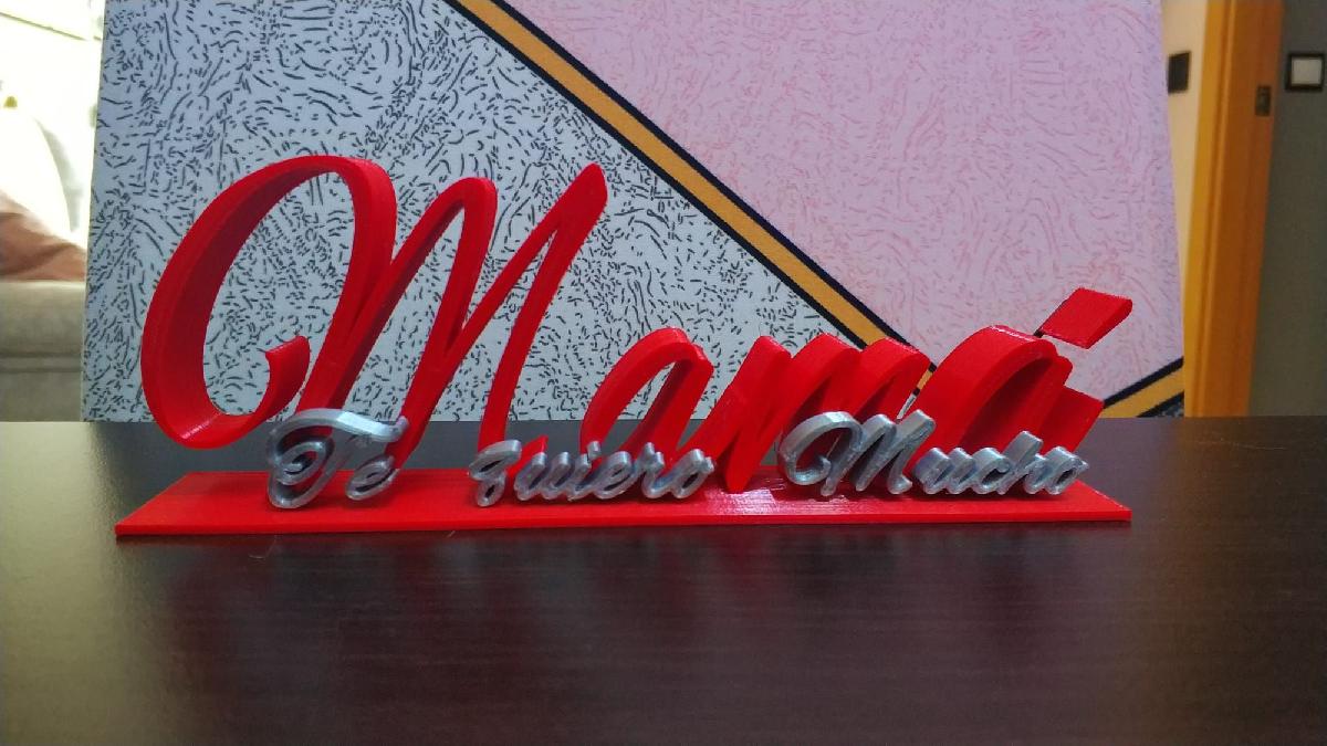 Mamae, eu te amo muito.