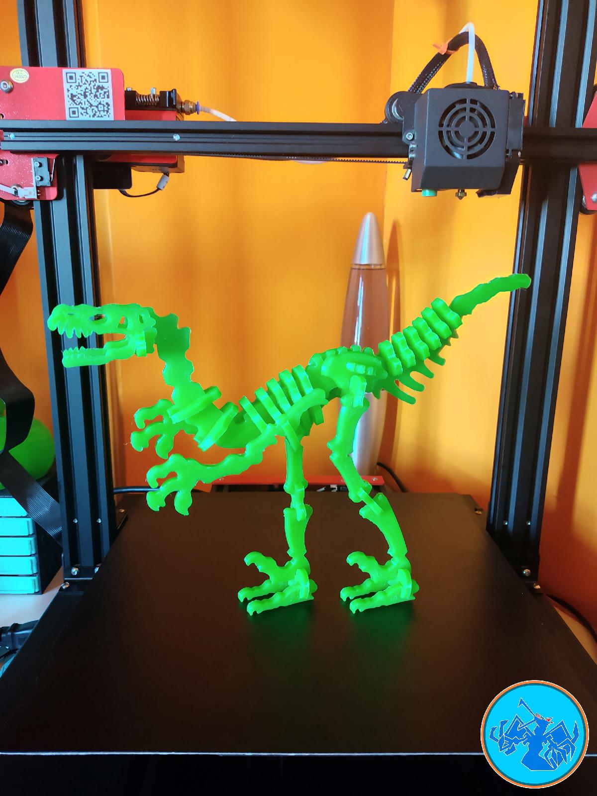 Quebra cabeca Esqueleto de Dinossauro Terry