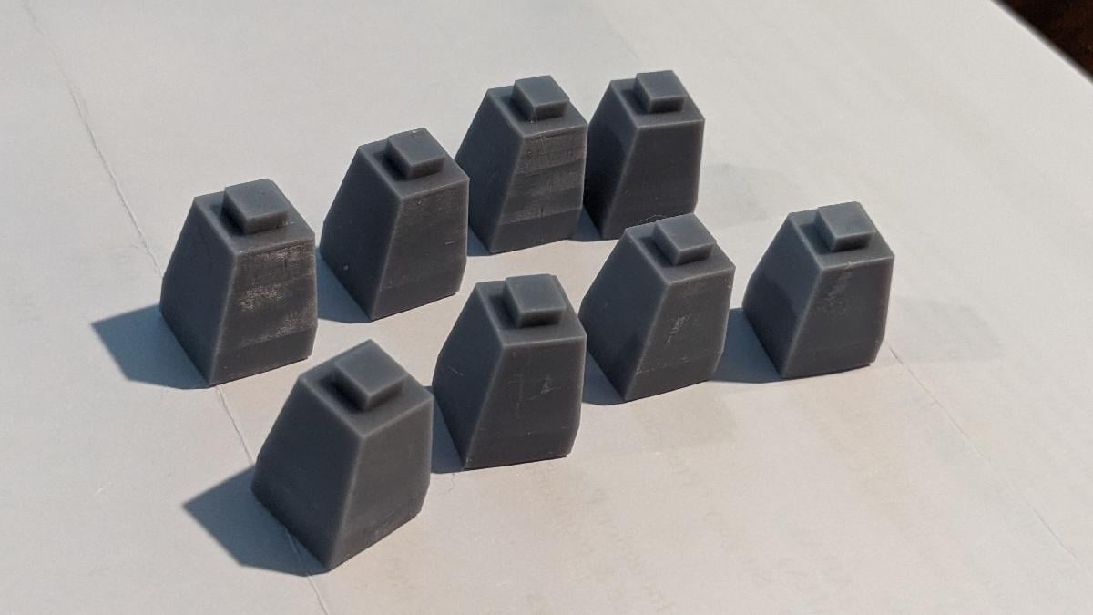 Pilares de andaime de microengenharia   Escala N (1:160)