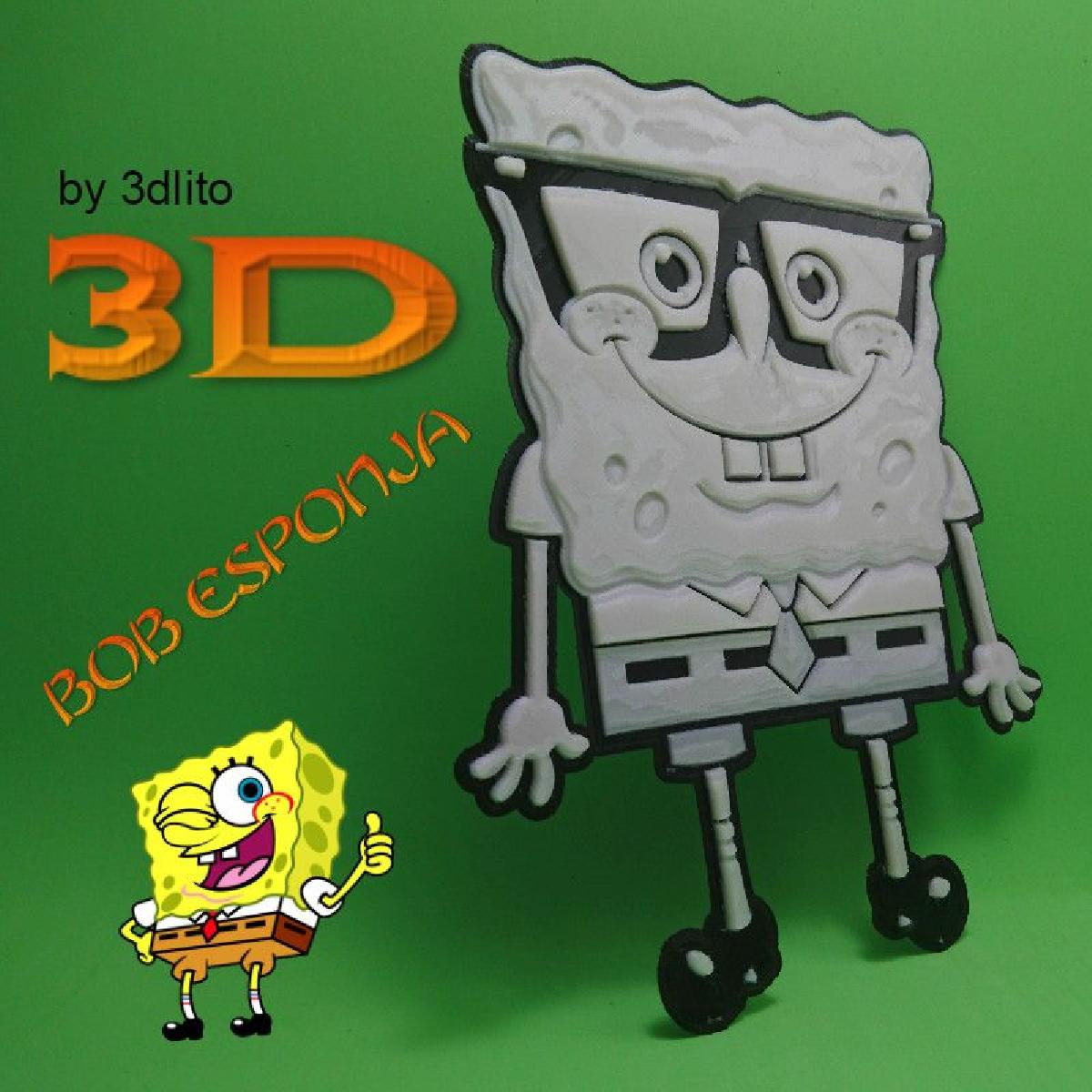 DESENHO 3D       BOB ESPONJA