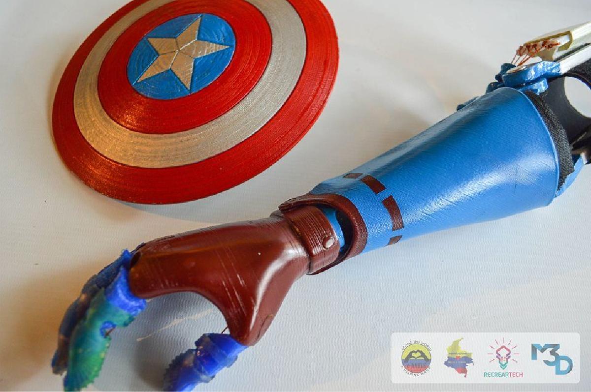 CAP AMERICA BRACO FLEXY II HABILITADO