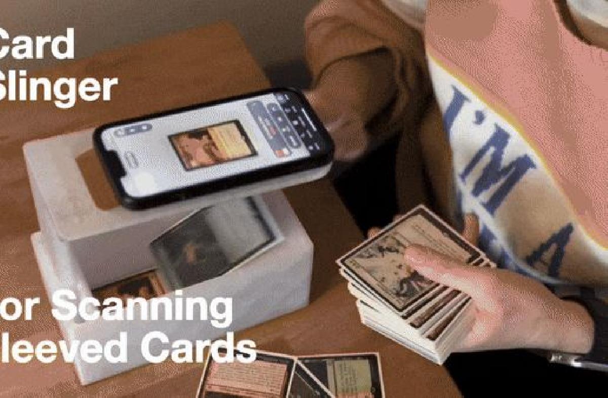 Card Slinger 3.0   Para MTG / ManaBox   Digitalize facilmente em grandes quantidades de cartas   se encaixa em cartas com e sem mangas