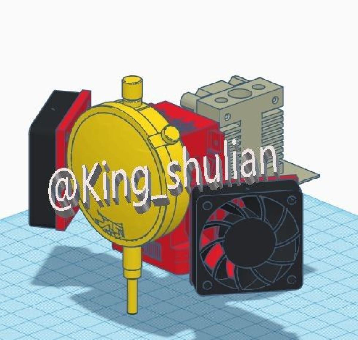 Ventilador duplo 40mm + Suporte para Comparador de Relogio