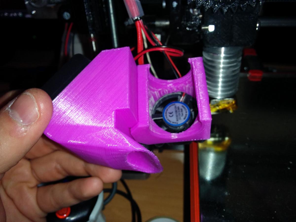 Kit de ventilador para Hotend com cabecotes intercambiaveis.