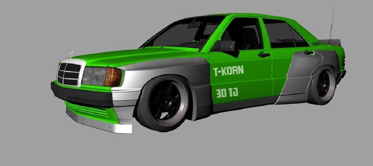 Pandem Rocket Bunny Kit para Merc 190E