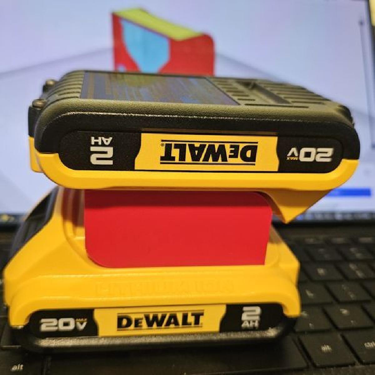 Clipe/Suporte Emparelhado para duas Baterias DeWALT 20V Max