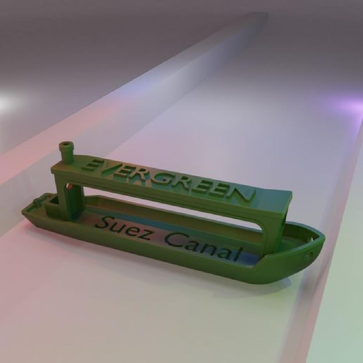 Canal de Suez Evergreen Ever Given Conteiner Long Benchy