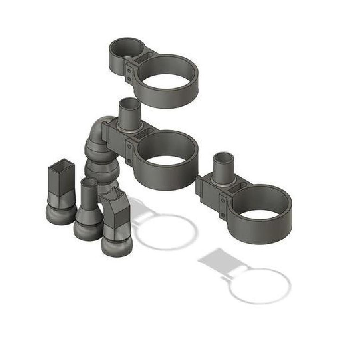 Acessorio de vacuo para roteador CNC