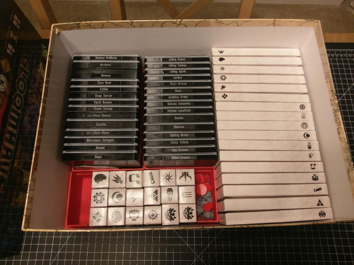 Inserto de Gloomhaven (baseado em Conteineres de Monstros Tudo em Um)