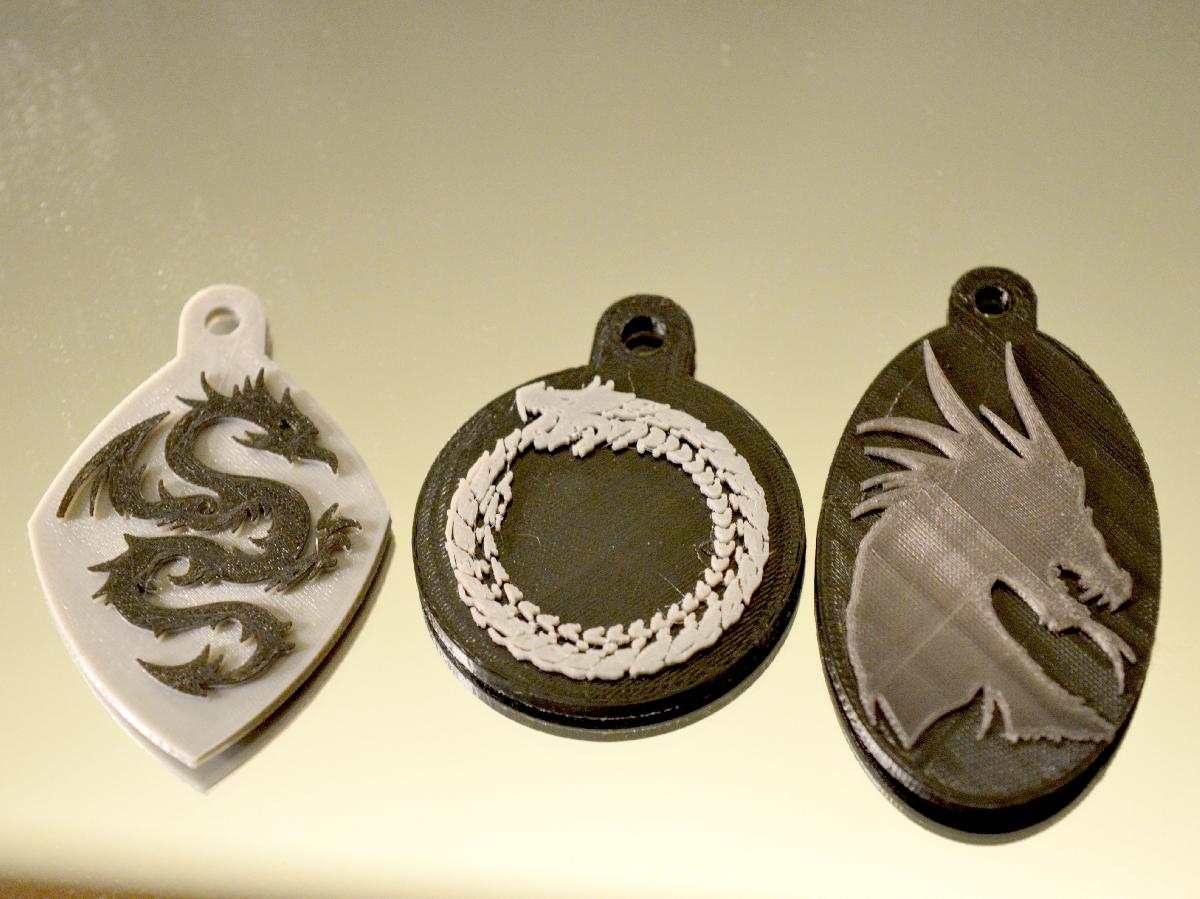 Chaveiros de Dragao (Farei modelos a partir dos seus designs!)