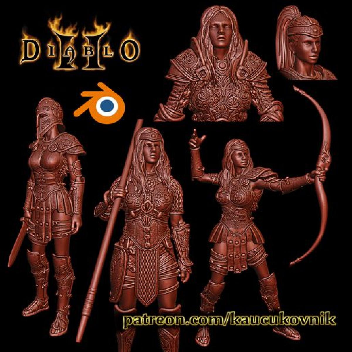 Diablo II   Arquivo blend da Amazon