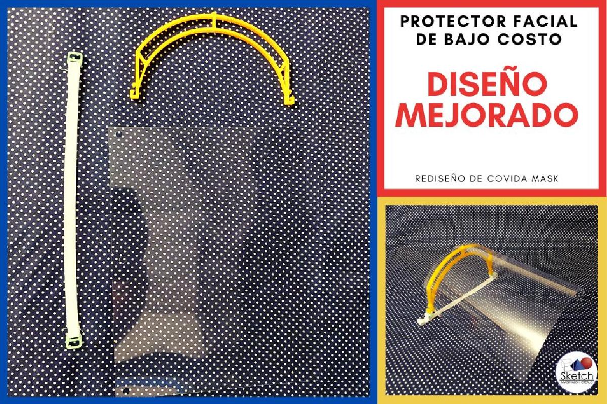 Protetor facial de baixo custo