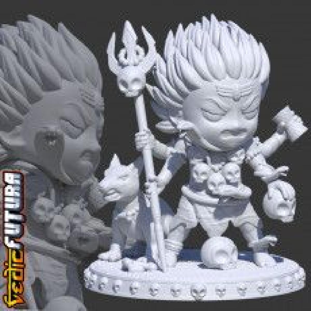 Chibi Bhairava, Deus da Aniquilacao [Pintura Facil]