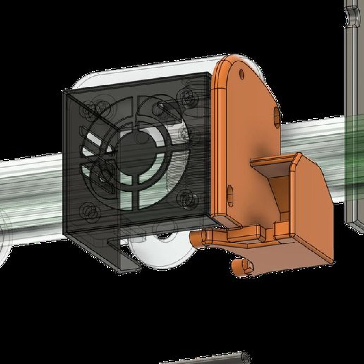 Ventoinha de resfriamento Ender3 5015 v2 (colocacao temporaria)
