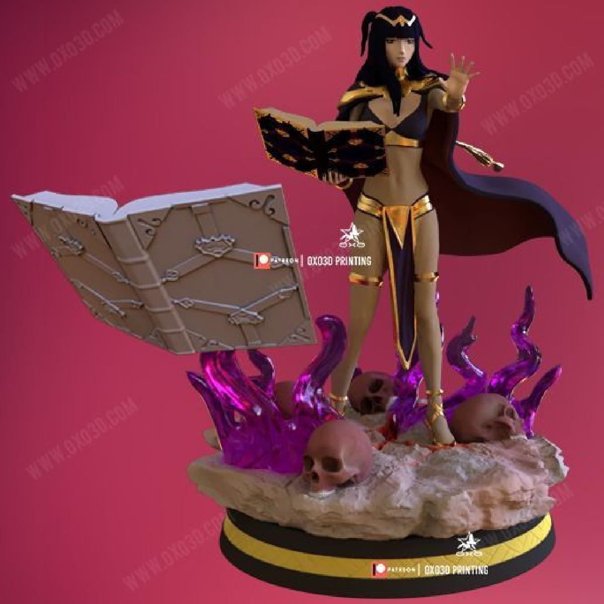 Cosplay de Tharja de Fire Emblem: Livro de Magia.